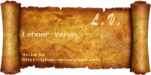 Lehner Veron névjegykártya